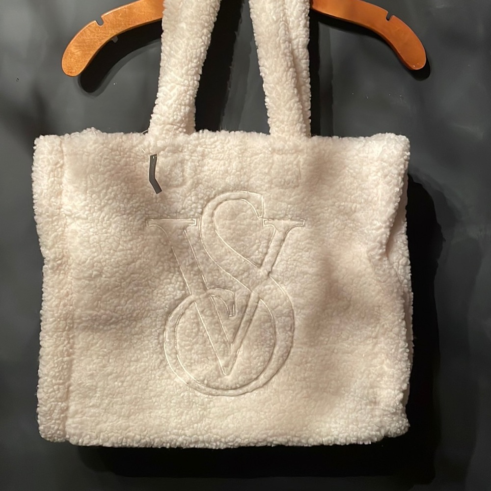 Victoria Secret Sherpa Tote- spend $20- tote is FREE